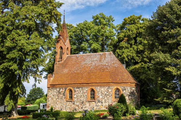 Lexow village church, district of Walow municipality, Mecklenburg-Western Pomerania, Germany,