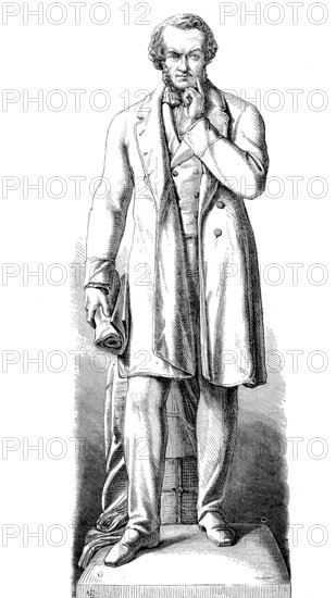 Statue of Richard Cobden (3 June 1804 - 2 April 1865), a British entrepreneur and the leading