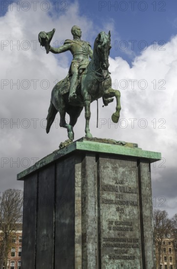 Equestrian Statue of King William II of the Netherlands, Binnenhof, The Hague, Holland, Netherlands