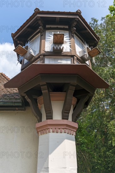 Dovecote in the municipal park of Lahr, Baden-Württemberg, Germany, Europe