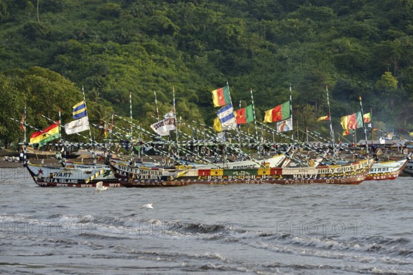 Fishing boats, Limbe, South-West Province, Cameroon, Africa