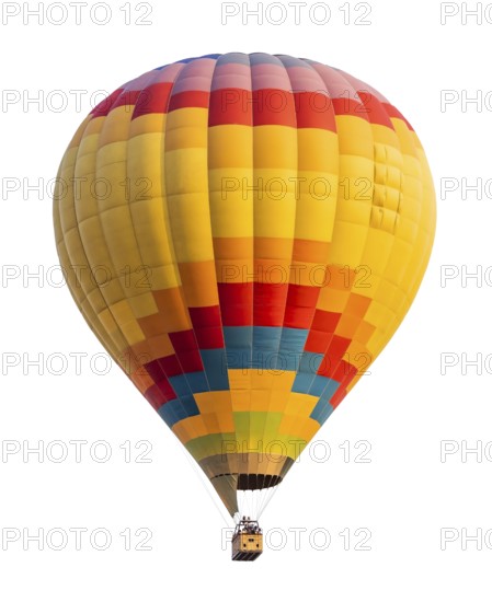Hot air balloon isolated on a white background