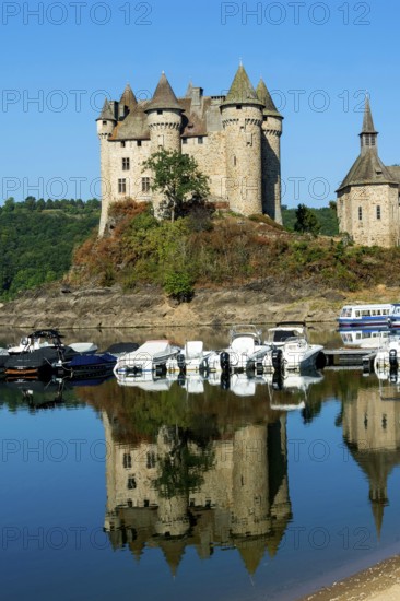 Lanobre. The 13th century Chateau de Val, which has been modified several times, is the property of