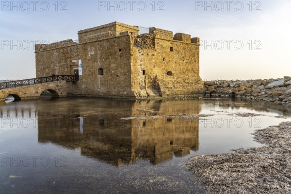 The medieval fort at the port of Paphos, Cyprus, Europe