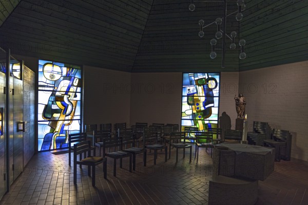 Side chapel of the parish church of St. Ulrich, Obermeiselstein, Allgäu, Bavaria, Germany, Europe