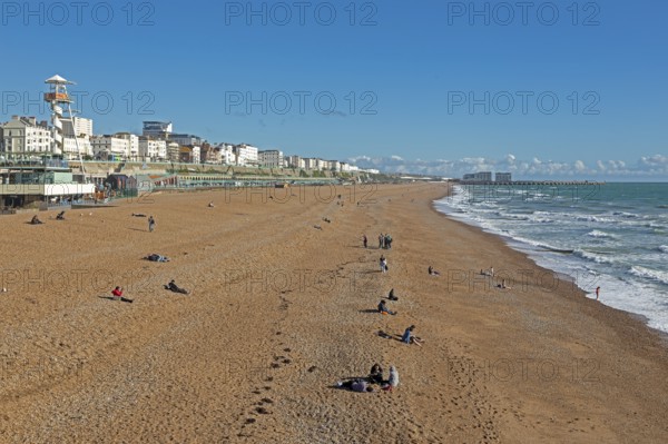 Seafront, Sea, Beach, Brighton, East Sussex, England, United Kingdom, Europe