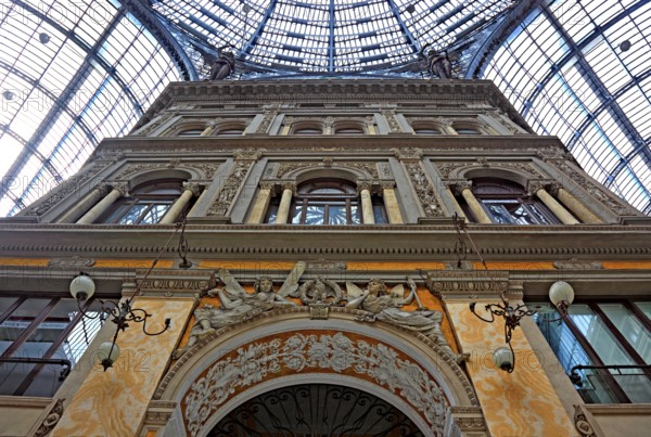 Galleria Umberto I, shopping arcade in the old town of Naples, Campania, Italy, Europe