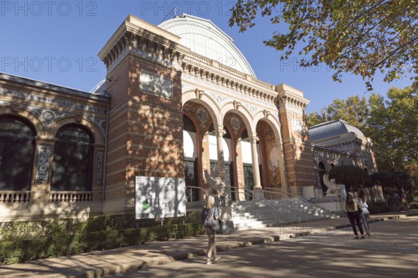 Palacio de Velázquez, Velazquez palace, El Retiro park, Madrid, Spain built 1881-3