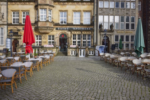 Raths-Apotheke am Bremer Markt in Bremen, Hanseatic City, State of Bremen, Germany, Europe