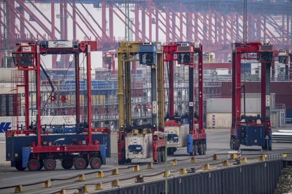 Container terminal in the seaport of Bremerhaven, Eurogate Container Terminal with almost 50