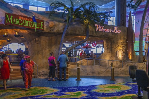 Interior entrance to the Volcano Bar at Jimmy Buffett's Margaritaville Casino and Restaurant in