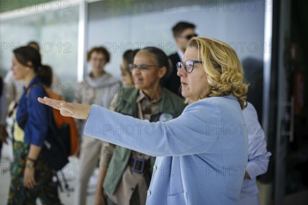 Svenja Schulze (SPD), Federal Minister for Economic Cooperation and Development, visits the