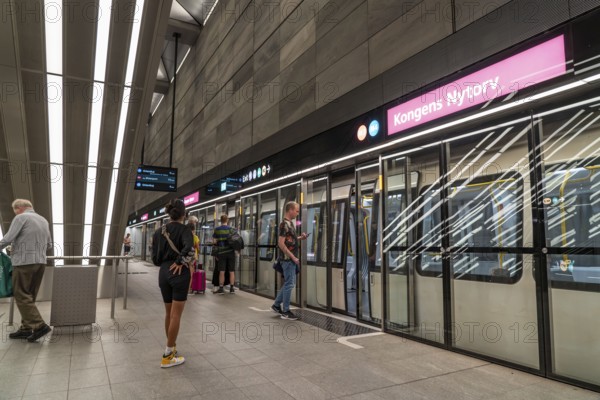 The metro, underground, light rail, in Copenhagen, 4 lines have been crossing the city since 2002,
