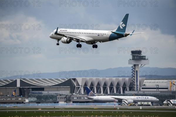 Air Dolomiti Embraer ERJ-195LR, I-ADJY, approaching Frankfurt am Main Airport, German Air Traffic