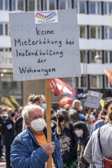 Demonstration against property companies such as Vonovia and others, against rent increases, for