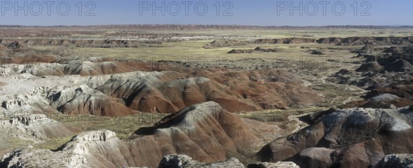 Badlands of the Painted Desert and Petrified Forest National Park, Arizona, USA, North America