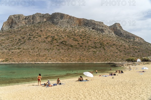 Beach of Stavros, known from the film Alexis Zorbas with Anthony Quinn, Akrotiri Peninsula, Chania,