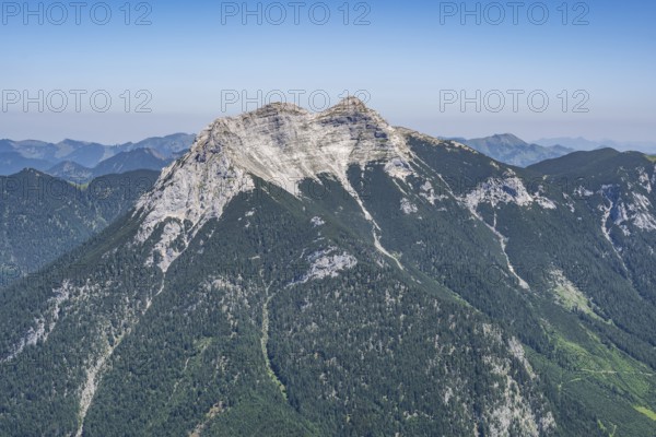Mountain peak of the Guffert, view from the Hochunnütz, Brandenberg Alps, Tyrol, Austria, Europe