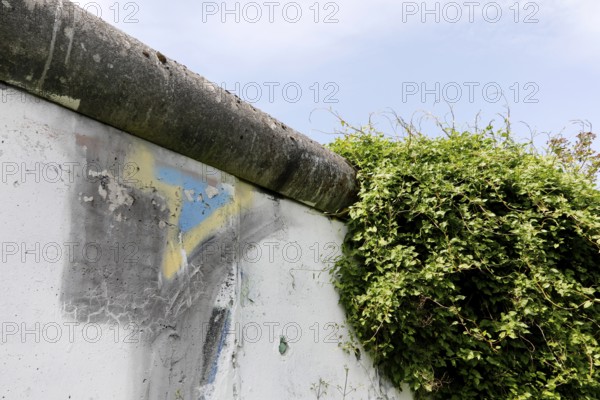 Remains of the Berlin Wall at the St Hedwig and French Cathedral cemeteries in Berlin Mitte, 01.05
