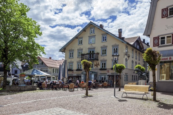 Hotel Restaurant Zum Adler, Oberstaufen, Oberallgäu, Bavaria, Germany, Europe