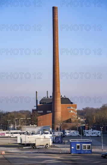 The Igony heating plant in Essen-Rüttenscheid, a district heating plant fuelled by natural gas,