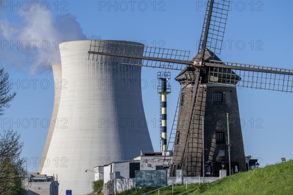 The Doel nuclear power plant on the Scheldt, one of two nuclear power plants in Belgium, consists
