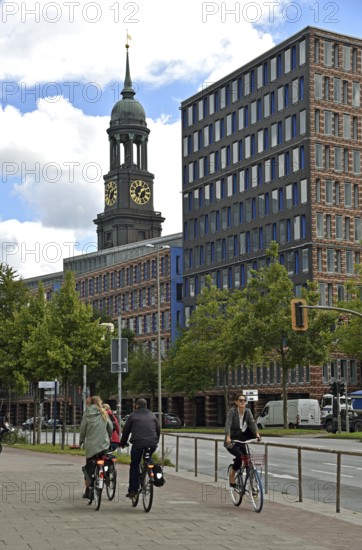 Europe, Germany, Hanseatic City of Hamburg, Hamburg-Neustadt district, Ludwig-Erhard-Straße, View