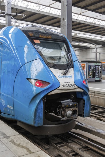 Siemens Mireo regional train from GoAhead at Munich Central Station, Germany, Europe