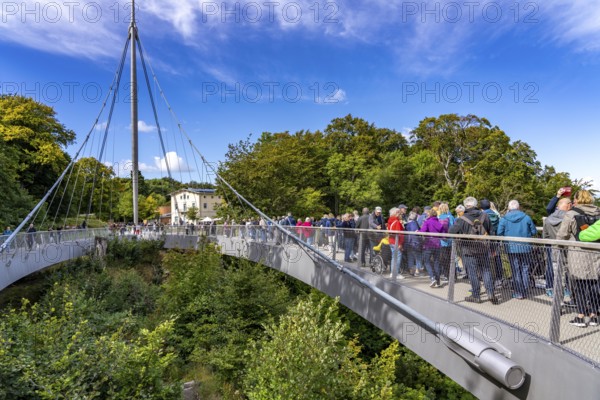 The Königsstuhl Skywalk on the chalk cliffs of Rügen, viewing platform on the famous Königsstuhl