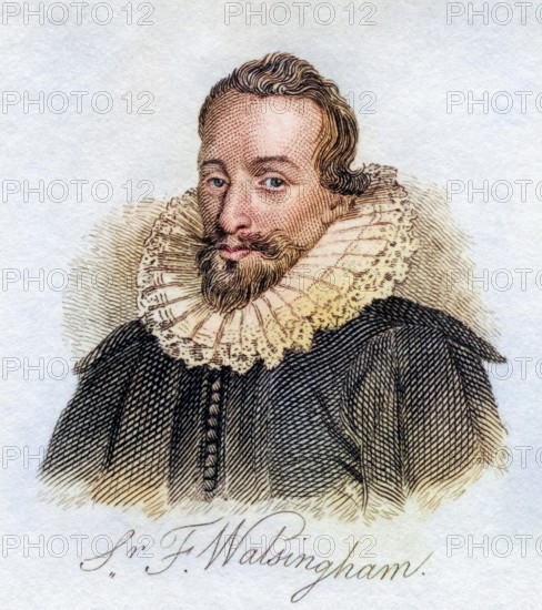 Sir Francis Walsingham c1532-1590 English statesman and principal secretary to Queen Elizabeth of