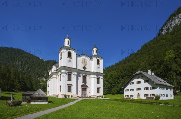 Maria Kirchental pilgrimage church, Loferer Steinberge, Sankt Martin bei Lofer, Pinzgau, Salzburg