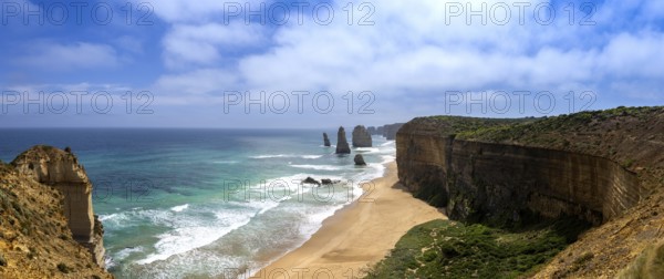 Scenic 12 Twelve Apostles national park landscape in Australia near Melbourne.