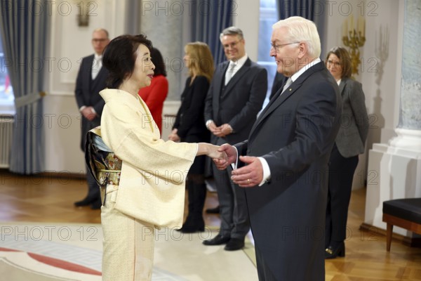 Mitsuko Shino Japan is received by Frank-Walter Steinmeier (President of the Federal Republic of