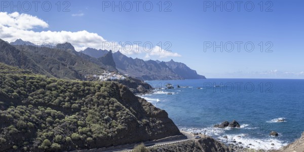 Atlantic coast near Taganana, Tagana valley, Barranco de la Iglesia, Anaga mountains, Las Montanas