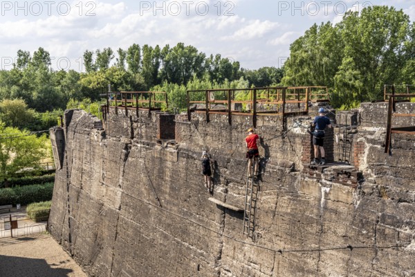 Landschaftspark Duisburg Nord, via ferrata, climbing garden, North Rhine-Westphalia, Germany,