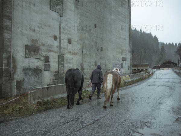 Pillars of the Brenner motorway bridge, which will be restored from January 2025 and will only have