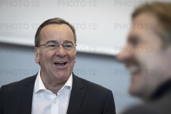 Boris Pistorius (SPD), Federal Minister of Defence, recorded during the SPD parliamentary group