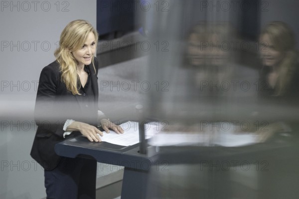 Franziska Krumwiede-Steiner, Member of the German Bundestag (Alliance 90/The Greens), delivers a