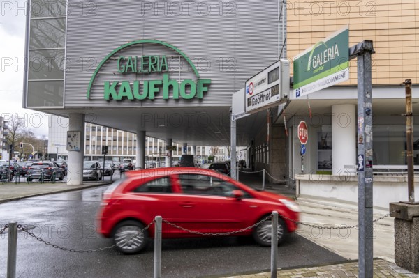 Galeria Kaufhof department stores' in the city centre of Gelsenkirchen, on Bahnhofstraße, is