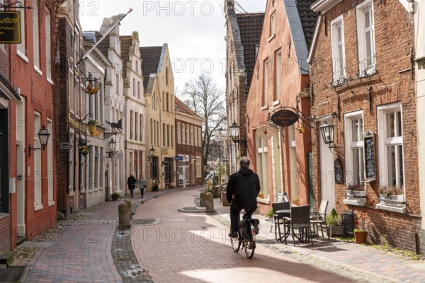 Old town, old town houses, Rathausstrasse, Leer, East Frisia, Lower Saxony