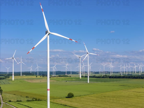 Wind farm north-east of Bad Wünnenberg, Ostwestfalen-Lippe, Paderborn district, North