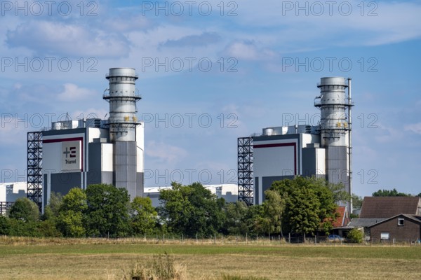 Trianel Hamm-Uentrop combined-cycle gas and steam power plant, two power plant units, each with an