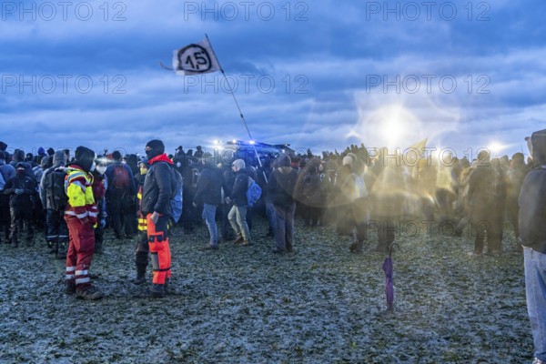 Violent clashes between thousands of demonstrators and the police, after a demonstration against