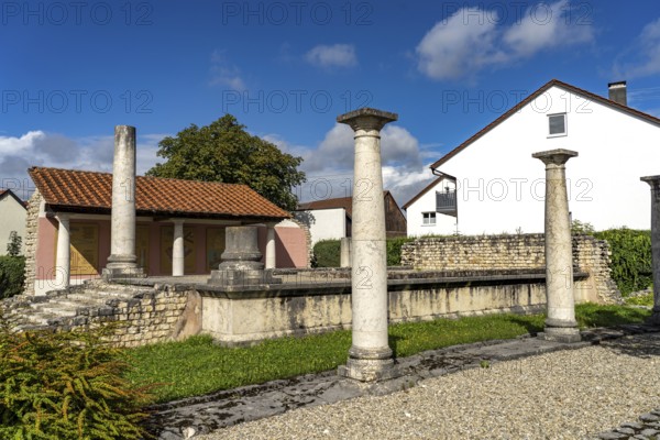 The Roman Temple of Apollo Grannus in Faimingen near Lauingen, Bavaria, Germany, Europe