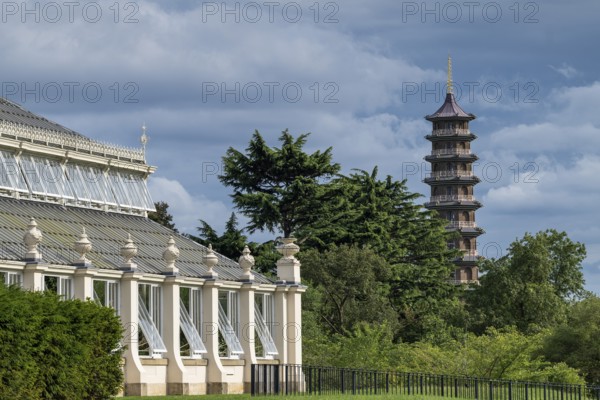 Temperate House, the largest Victorian greenhouse in the world, with the historic Great Pagoda in