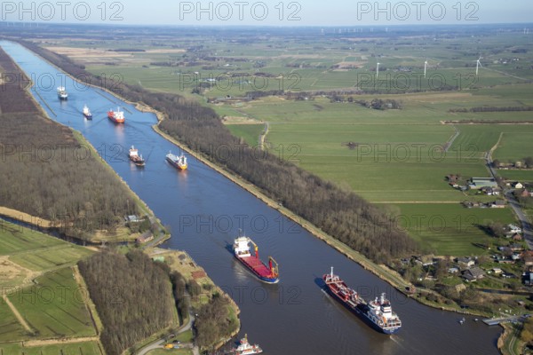 North Baltic Sea Canal, canal trip, Europe, Germany, Schleswig, Holstein, Brunsbüttel, landscape,