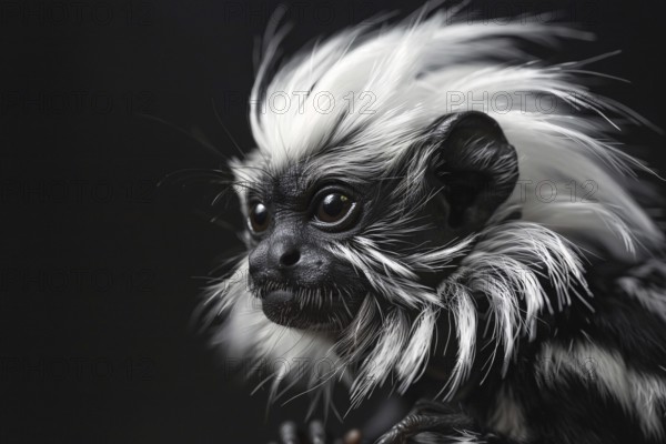 Pied Tamarin. KI generiert, generiert, AI generated