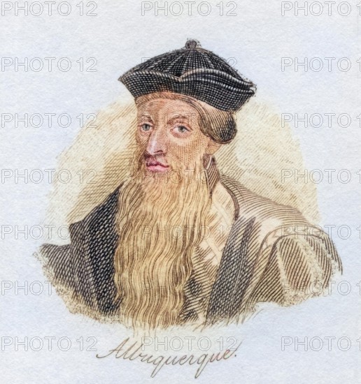 Alfonso Albuquerque, 1452 to 1515, Portuguese Admiral, 1st Viceroy of the Portuguese Indies. From