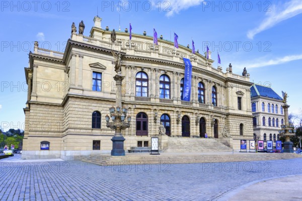Rudolfinum neo renaissance building known as Prague Concert Hall, Jan Palach Square, Prague,
