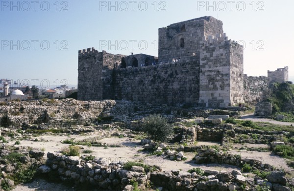 Historic crusader castle, Byblos, Lebanon 1998